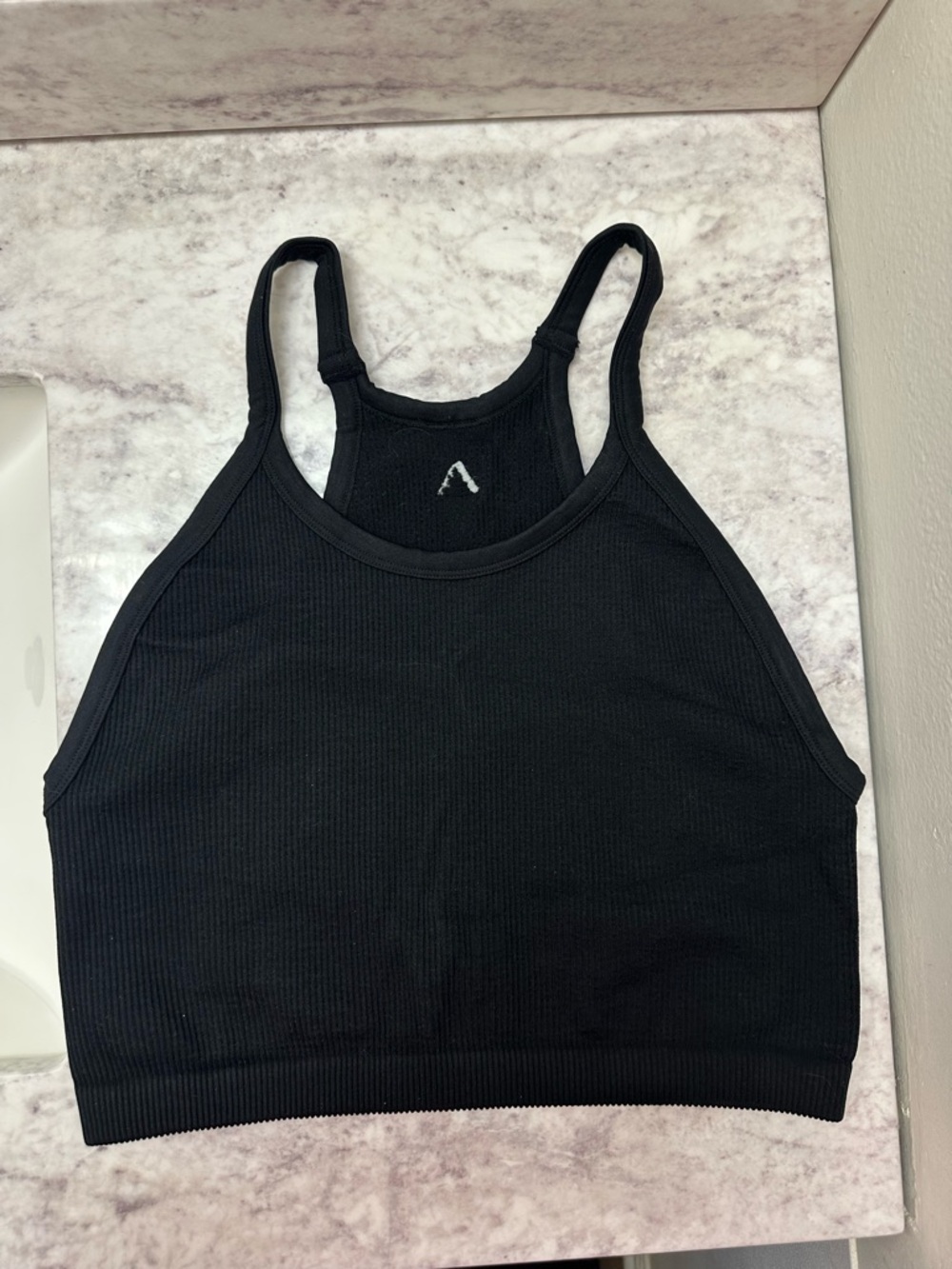 Balance Athletics/Vitality Black Ribbed Tank Top